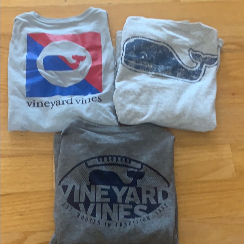 3 boys vineyard vines long sleeve tshirts